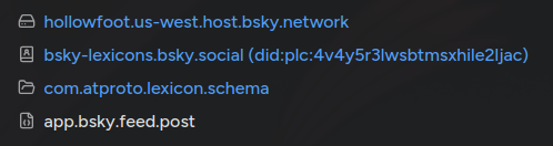 AT URI path of lexicon of app.bsky.feed.post